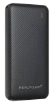 RealPower PB-10000 SSB černá / Powerbanka 10 000 mAh / Pevnolátková baterie / USB-C 20W / USB-A 22,5W (558787)