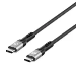 Manhattan nabíjecí kabel USB-C - USB-C 1 m černý / Kabel / USB4 / 240 W PD 3.1 / 40 Gbit/s / Thunderbolt 4 (356374)