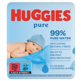 Huggies Pure Triplo vlhčené ubrousky 3x56ks