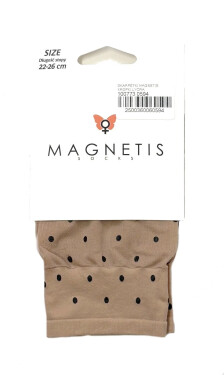 Ponožky Magnetis Kropki Lycra 20 den černá univerzální