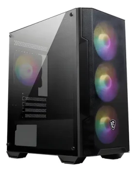 MSI MAG Forge M100A černá / Skříň PC / Micro Tower / micro ATX, Mini-ITX / tvrzené sklo / RGB (306-7G20A21-809)