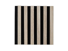 Akustický panel – Černá / dub sonoma 270 × 30 cm