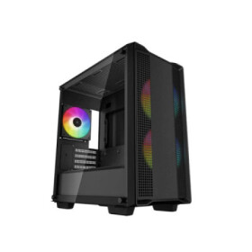 DEEPCOOL Case CC360 ARGB, mATX, Průhledná bočnice, 3x120mm Fan, černá EDF_1808000
