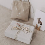 Eulenschnitt Bavlněná stuha Rabbits – 5 m, krémová barva, textil