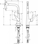 HANSGROHE - Talis Select M51 Dřezová baterie s výsuvnou sprškou, chrom 72823000