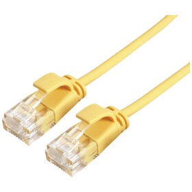 Roline 21.15.3927 RJ45 síťové kabely, propojovací kabely CAT 6A U/UTP 5.00 m žlutá nestíněný, bez halogenů, samozhášecí 1 ks