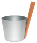 Hliníkové vědro Rento s rukojetí, nerez