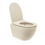 Wc s prkénkem softclose závěsné VitrA S60 taupe mat zadní odpad 7510-020-6319 7510-020-6319