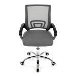 Dětská židle, výškově nastavitelná, šedá síťovina, KA-L103 GREY