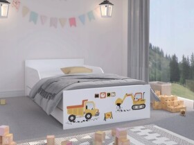 DumDekorace Vysoce kvalitní dětská postel 180 x 90 cm pro malé stavaře