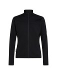 ICEBREAKER Mens 300 RealFleece Descend LS Zip, Black velikost: M