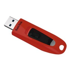 SanDisk Ultra 32GB červená / Flash Disk / 32GB / USB 3.0 / čtení: až 100MBs / zápis: 40MBs (SDCZ48-032G-U46R)