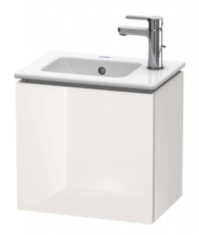 DURAVIT - L-Cube Umyvadlová skříňka 40x42x29 cm, levá, 1 dvířka, lesklá bílá LC6272L2222