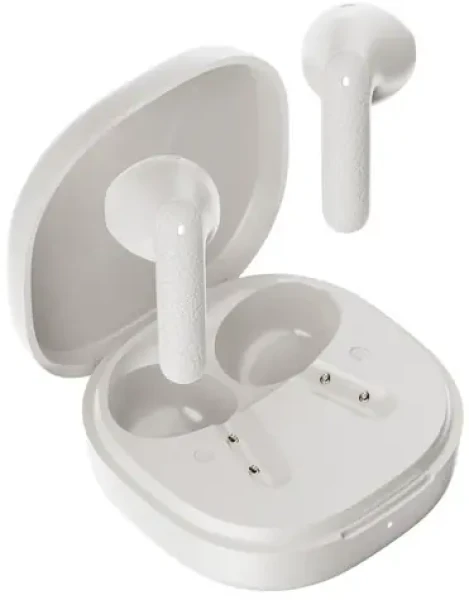 QCY T41 bílá / Bezdrátová sluchátka s mikrofonem / TWS / Bluetooth 5.4 / IPX4 / dobíjecí box (6957141410516)