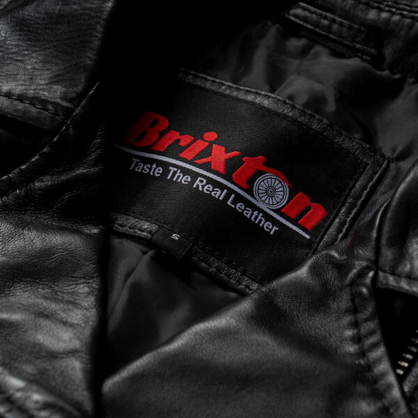 Dámská Kožená Bunda Křivák Lizzy Nuvell Brixton Černá Velikost: L