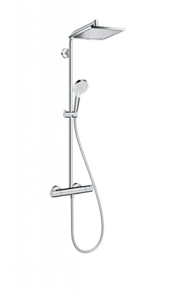 HANSGROHE - Crometta Sprchový set E 240 Showerpipe s termostatem, EcoSmart 9 l/min, chrom 27281000
