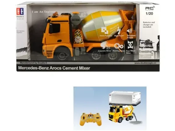 MaDe 96578 - Auto stavební na dálkové ovládání, 38cm, oranžová