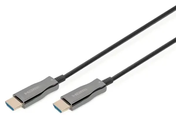 Digitus HDMI AOC Hybrid černá / Kabel / Hybridní optický / UHD 4K/60Hz / 18 Gbit/s / 20 m (AK-330125-200-S)