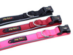 Lava obojek s podšívkou pro psa | 33 - 58 cm Barva: Růžová, Obvod krku: 46 - 58 cm, Šířka: 3 cm