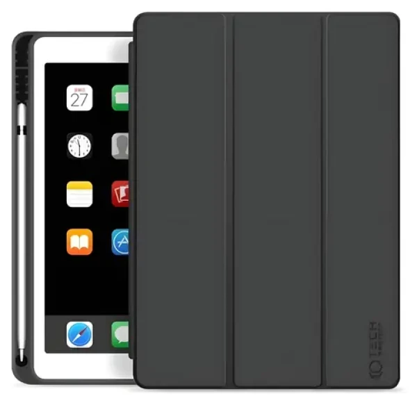 Tech-Protect SC Pen černá / Pouzdro pro Apple iPad 10.2" (2019/2020/2021) / schránka na stylus (5906735415575)