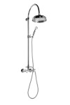 SAPHO - ANTEA sprchový sloup k napojení na baterii, hlavová, ruční sprcha, chrom SET031
