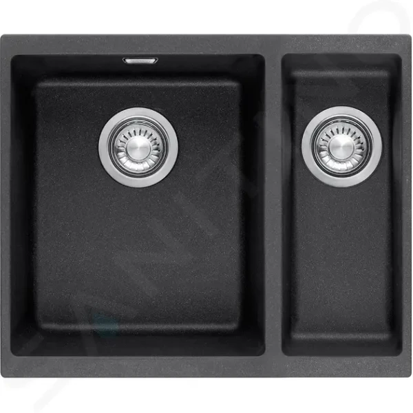 Franke Tectonitový dřez SID 160/2, 56x44 cm, černá 125.0363.804