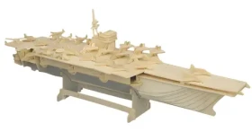 WOODCRAFT 3D puzzle Letadlová loď přírodní