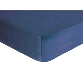DekorTextil Napínací prostěradlo FROTÉ Premium riflově modrá ROZMĚR: (š/d/v) 150 x 200 x 20 cm