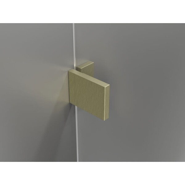MEXEN/S - Lunar vanová zástěna FIX 70 x 150, transparent, zlatá kartáčovaná 897-070-000-55-00