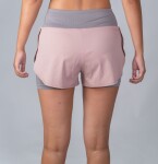 Běžecké šortky SALMING Essential 2-in Shorts DustyPink/Grey Velikost textilu: