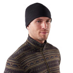 Unisex merino čepice SMARTWOOL Thermal Merino Reversible Cuffed Beanie, Charcoal univerzální