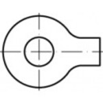 Podložka plochá s lalokem 46 mm ocel 25 ks TOOLCRAFT 104580