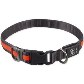 Dog Fantasy Obojek USB LED nylonový svítící S-M oranžová 1.9x35-50 cm (454-12620)
