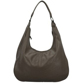 Stylová dámská koženková kabelka na rameno Petrit, tmavě šedá