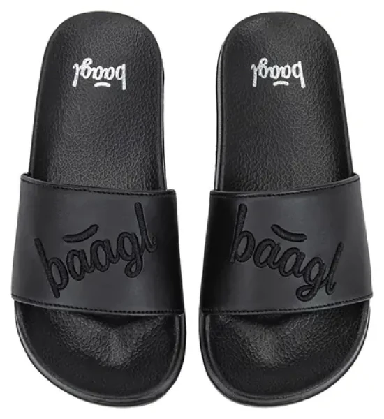 BAAGL Pantofle Logo černá vel. 38 / Pantofle / protiskluzová podrážka