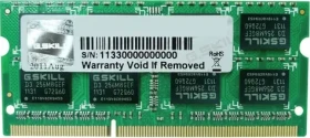 G.Skill SO-DIMM DDR3L 4GB / 1x4GB / SO-DIMM / DDR3 / 1600MHz / CL9-9-9-28 / 1.35V (F3-1600C9S-4GSL)