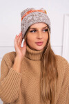 Pola fleecová čepice K267 mocca+mustard UNI
