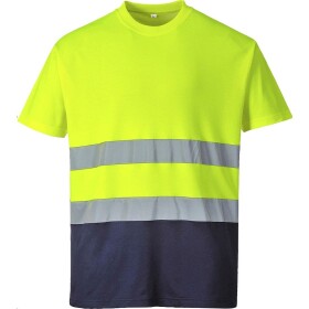 Portwest tričko S173 krátký rukáv reflexní Žlutá navy S