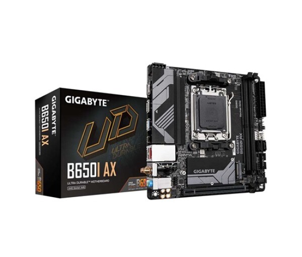 GIGABYTE MB Sc AM5 B650I AX, AMD B650, 2xDDR5, 1xDP, 1xHDMI, WI-FI, mini-ITX EDF_524867