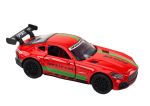 Mamido Sportovní auto 1:32 figurka s křídlem kovové červené se zvuky