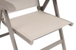 KETTLER BASIC PLUS polohovací, hliníkové křeslo - taupe / béžová