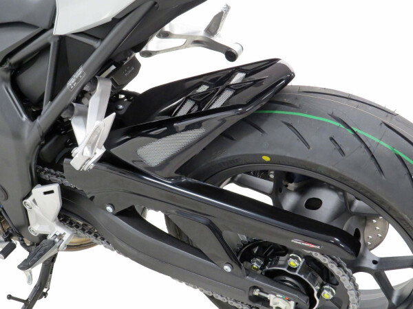 Honda Cb1000 Hornet 2025 zadní blatník - Matná černá-stříbrná mřížka