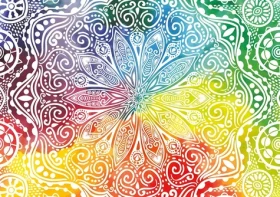 YAZZ Puzzle Květinová mandala