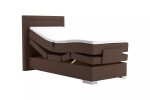BLANÁŘ NÁBYTEK, a.s. Polohovatelný boxspring Margo - jednolůžko (hnědá) ROZMĚR: 100 x 200 cm