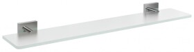 SAPHO - X-SQUARE skleněná police 600, chrom/mléčné sklo XQ009-05