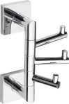 SAPHO - X-SQUARE trojháček otočný, chrom XQ204