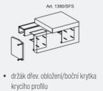 Terno scorrevolli Kryt horní vodící kolejnice Art.1280-1380 :: krytka L+P (135251)