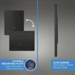 GROHE - Start Round Set předstěnové instalace, klozetu Start Round, sedátka Softclose a tlačítka Even, matná černá 103847SH00