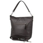 Trendy dámská kožená kabelka na rameno Alyssa, tmavě hnědá