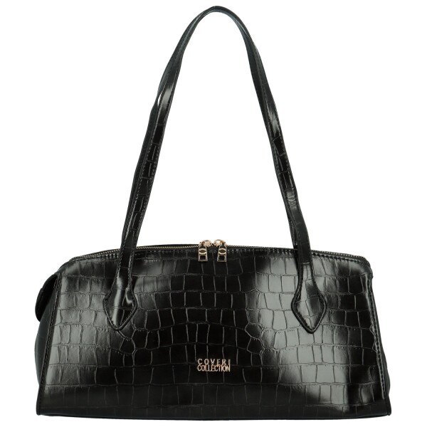 Módní dámská kabelka na rameno Coveri Saimi, černá